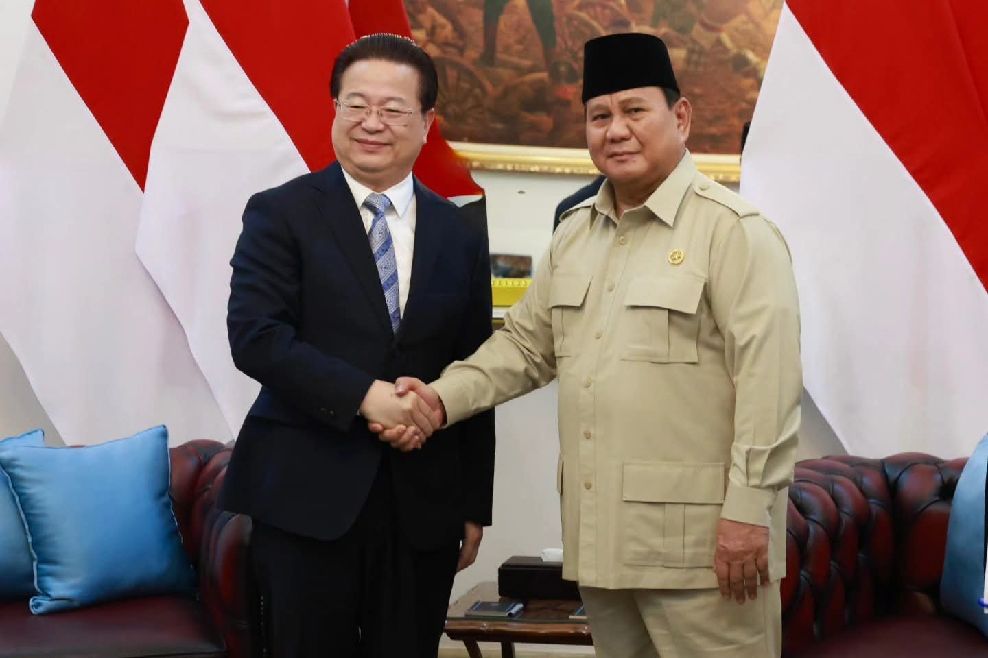 Prabowo Terima Menteri Keamanan Negara China