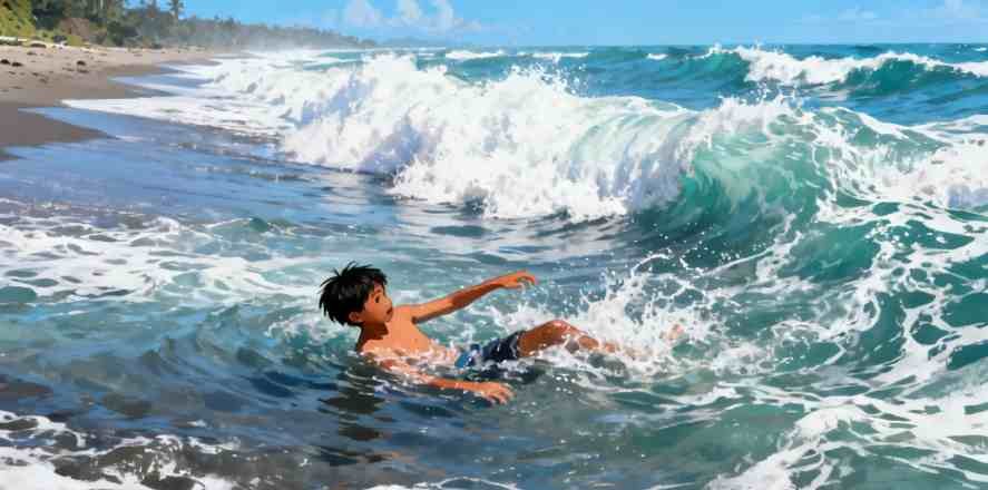 DUA REMAJA TERSERET ARUS DI PANTAI KARANGNAYA SUKABUMI, SATU MENINGGAL DUNIA